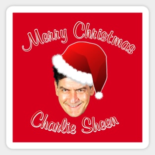 Merry Christmas Charlie Sheen Sticker